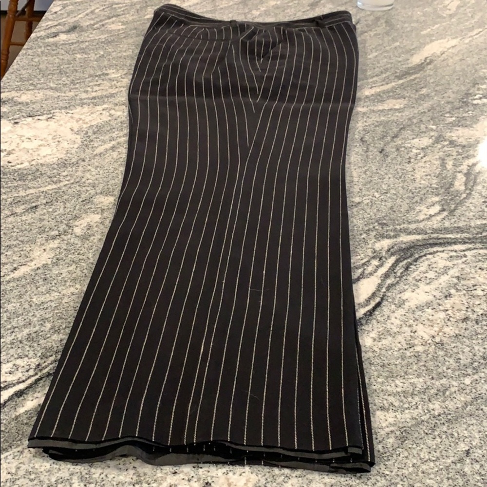American Rag Linen lined black pin stripe pant